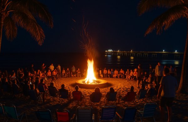 Bonfires & Night Market at Lake Worth Beach This November